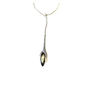 Guess Silver Lariat Drop Pendant Necklace